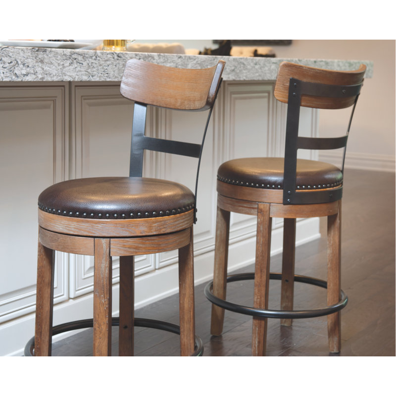 Swivel bar & counter stool charlton home seat height sale